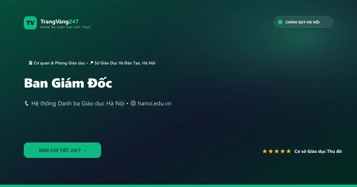 Ban Giám Đốc