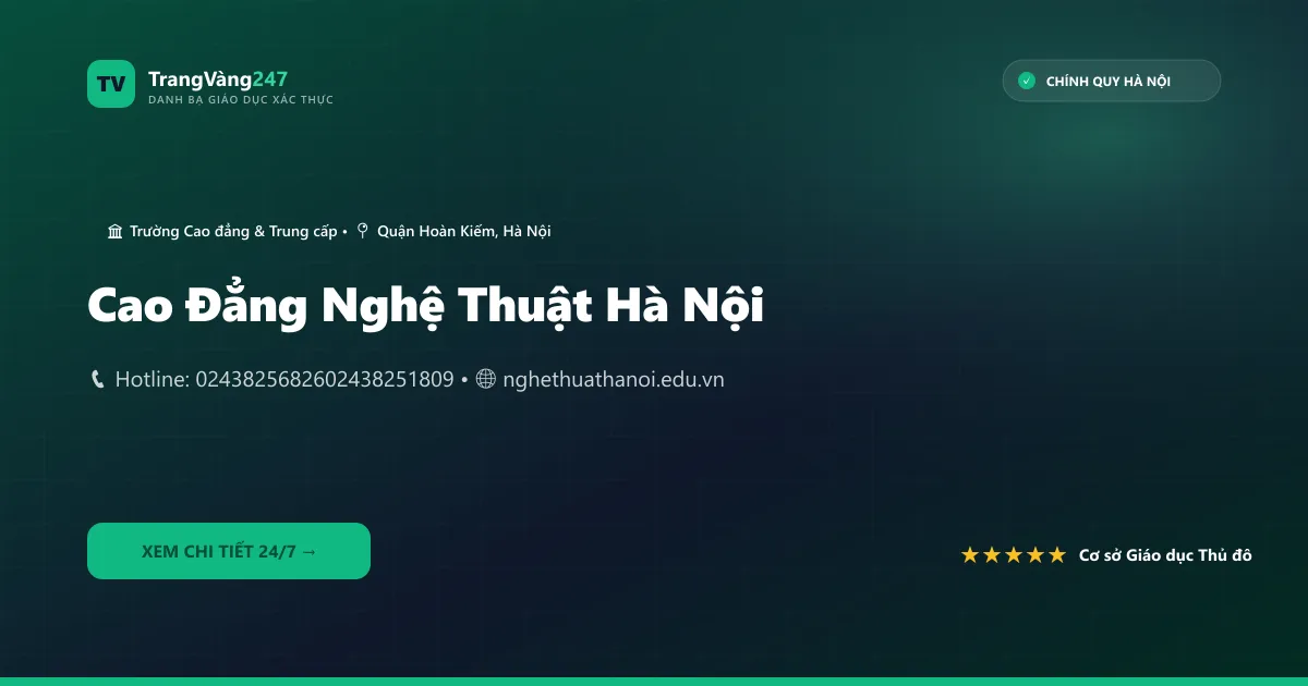 Cao Đẳng Nghệ Thuật Hà Nội