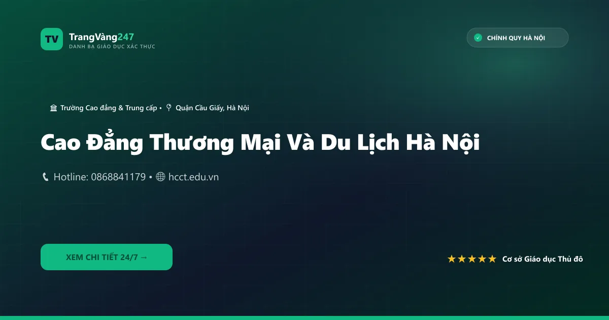 Cao Đẳng Thương Mại Và Du Lịch Hà Nội