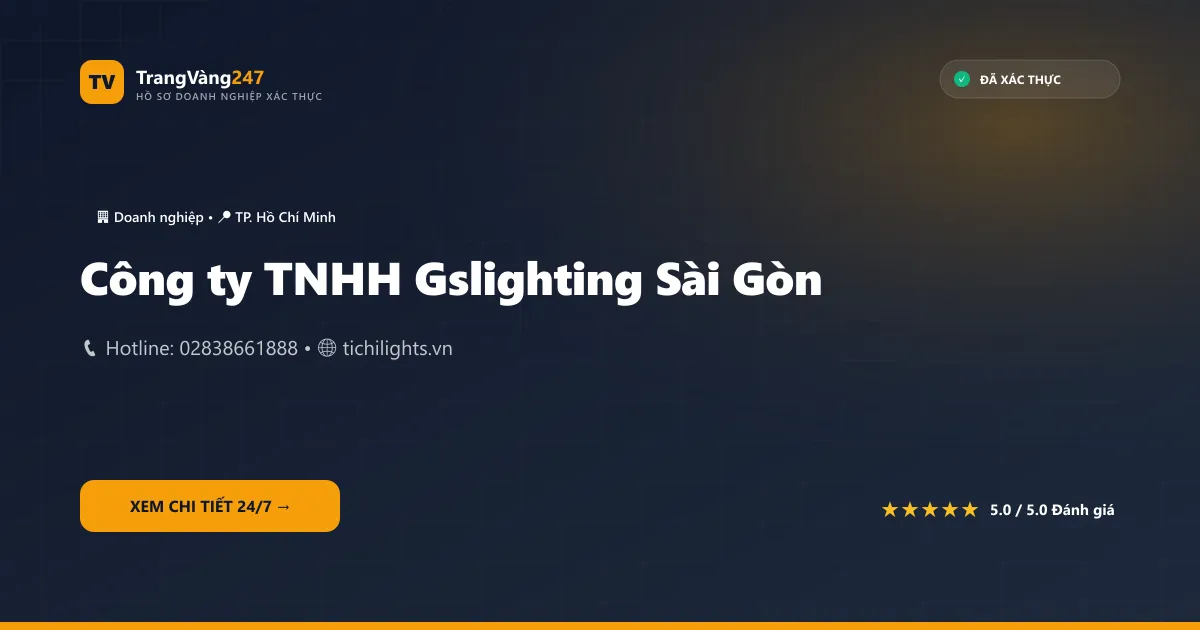 Công ty TNHH Gslighting Sài Gòn