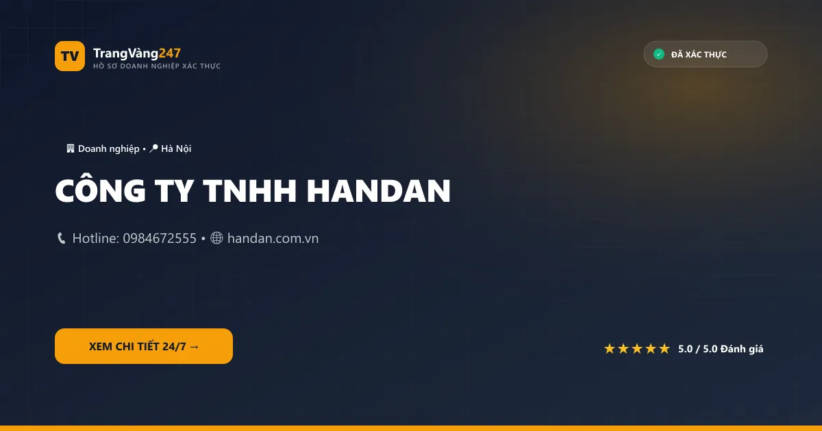 CÔNG TY TNHH HANDAN