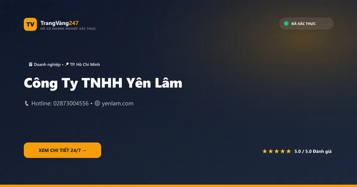 Công Ty TNHH Yên Lâm