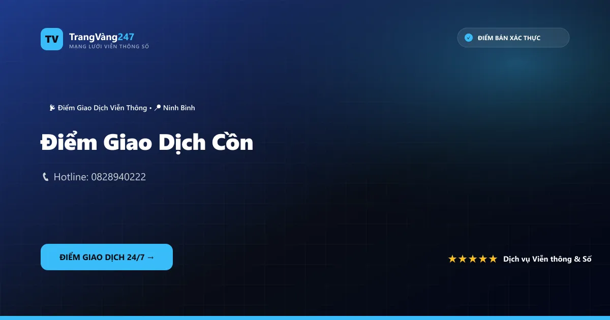 Điểm Giao Dịch Cồn