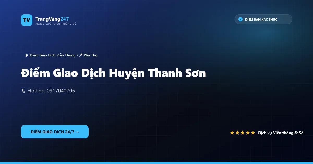 Điểm Giao Dịch Huyện Thanh Sơn