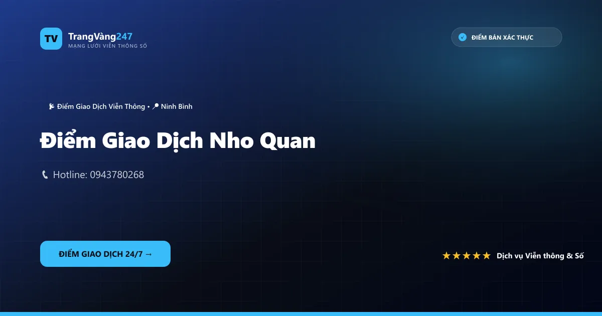 Điểm Giao Dịch Nho Quan