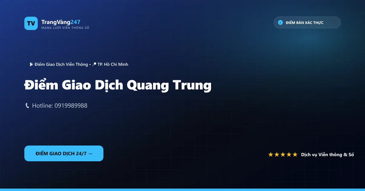 Ảnh bìa Điểm Giao Dịch Quang Trung