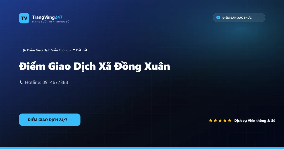 Điểm Giao Dịch Xã Đồng Xuân