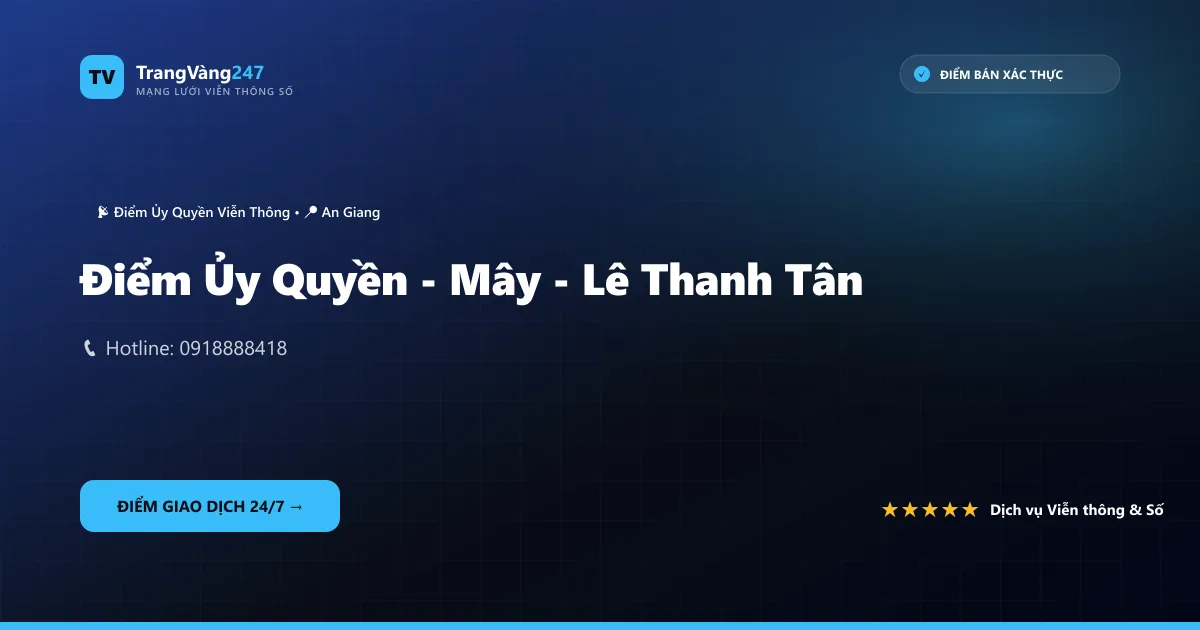 Điểm Ủy Quyền - Mây - Lê Thanh Tân