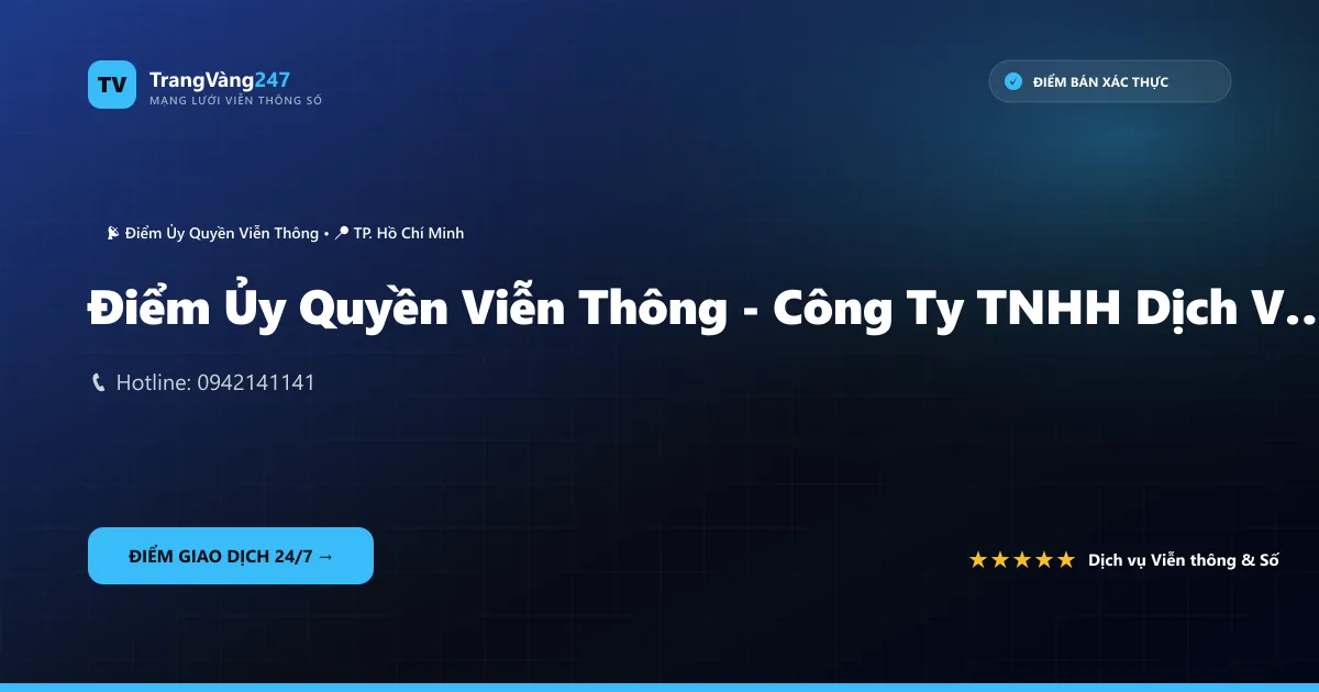 Ảnh bìa Điểm Ủy Quyền Viễn Thông - Công Ty TNHH Dịch Vụ Viễn Thông Nguyễn Lập