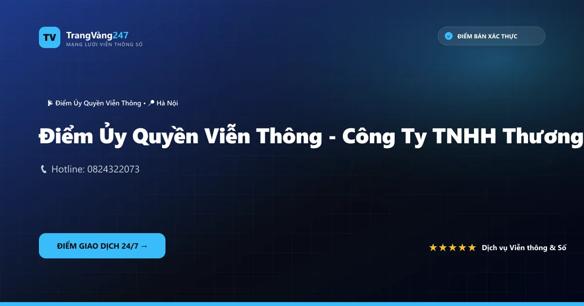 Ảnh bìa Điểm Ủy Quyền Viễn Thông - Công Ty TNHH Thương Mại Dịch Vụ Simplus