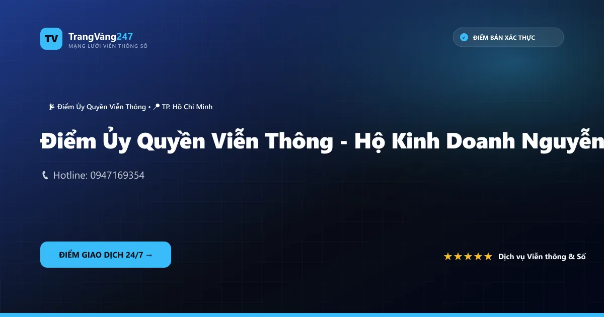 Ảnh bìa Điểm Ủy Quyền Viễn Thông - Hộ Kinh Doanh Nguyễn Văn Kế