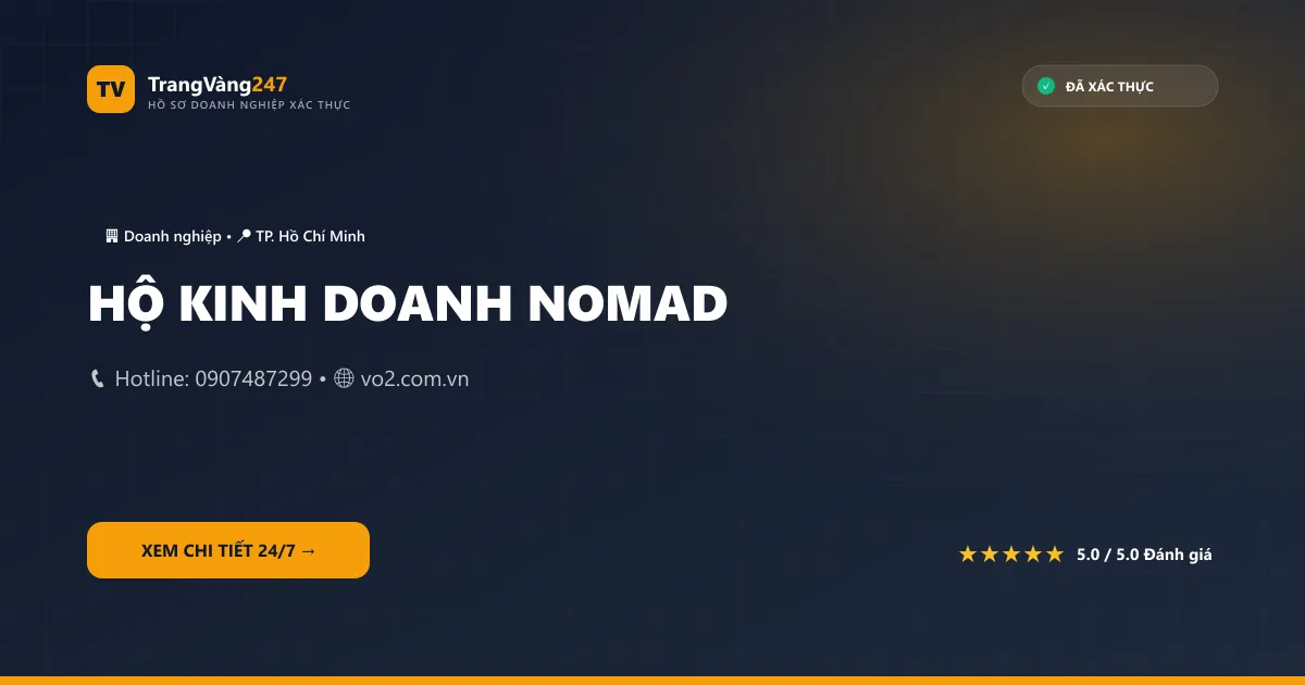 HỘ KINH DOANH NOMAD