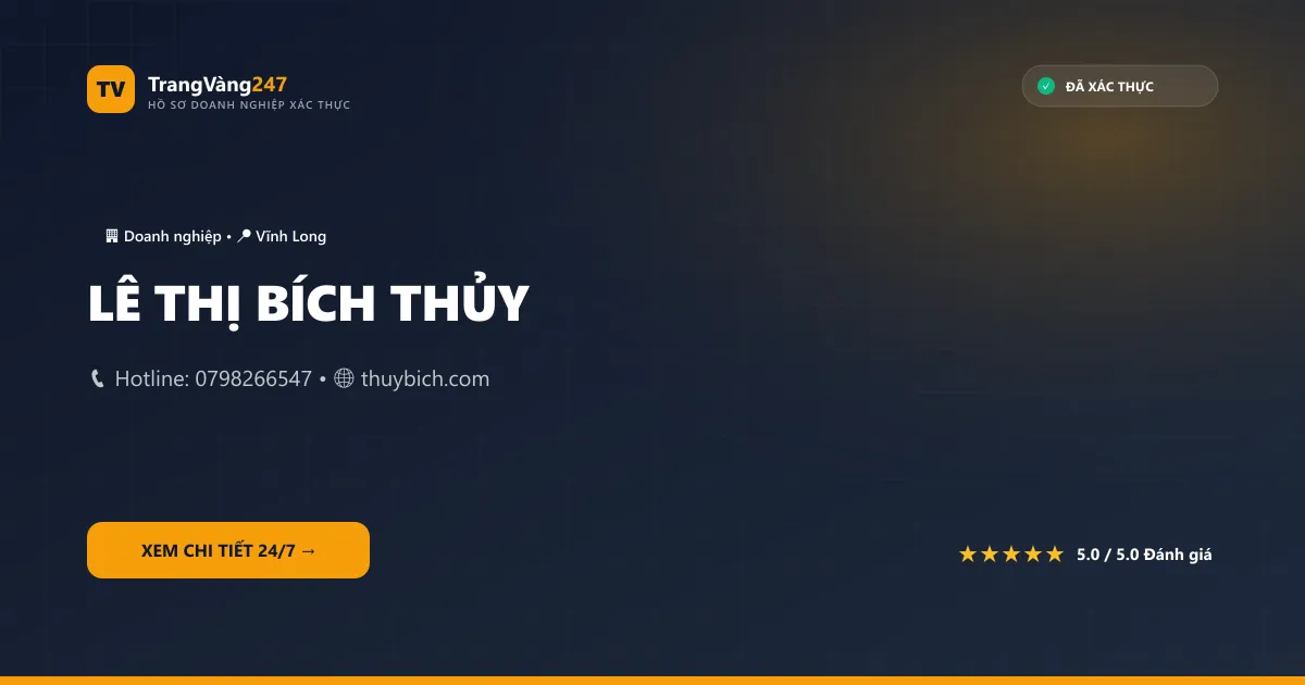 LÊ THỊ BÍCH THỦY