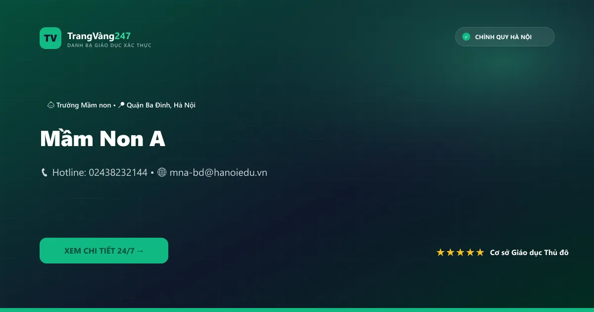 Ảnh bìa Mầm Non A