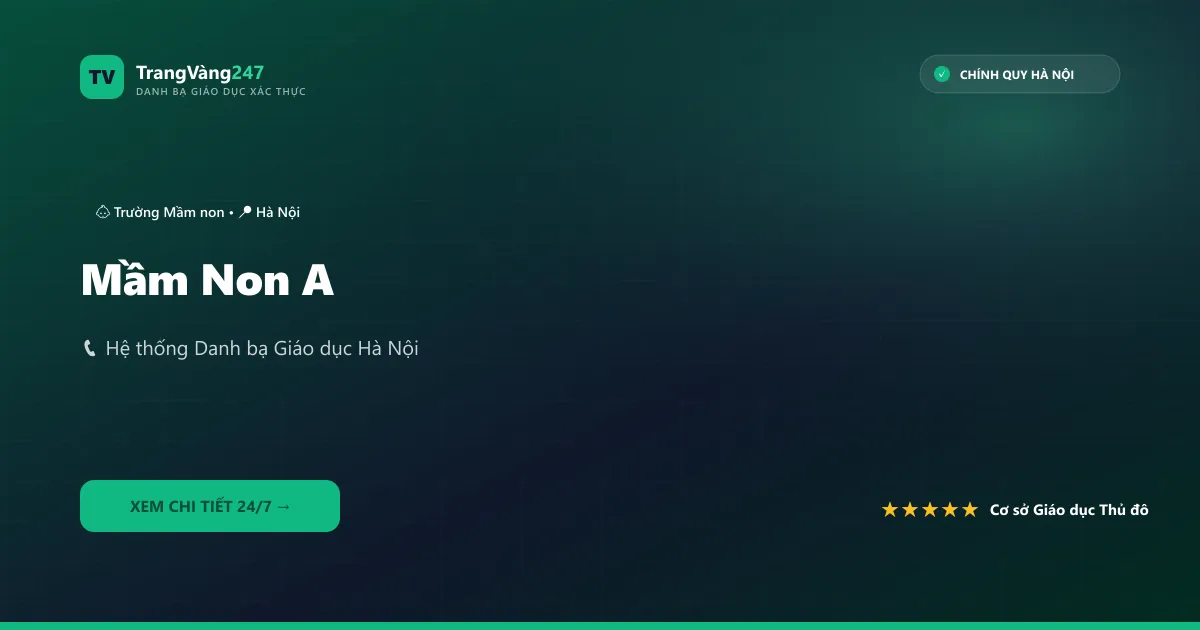 Mầm Non A
