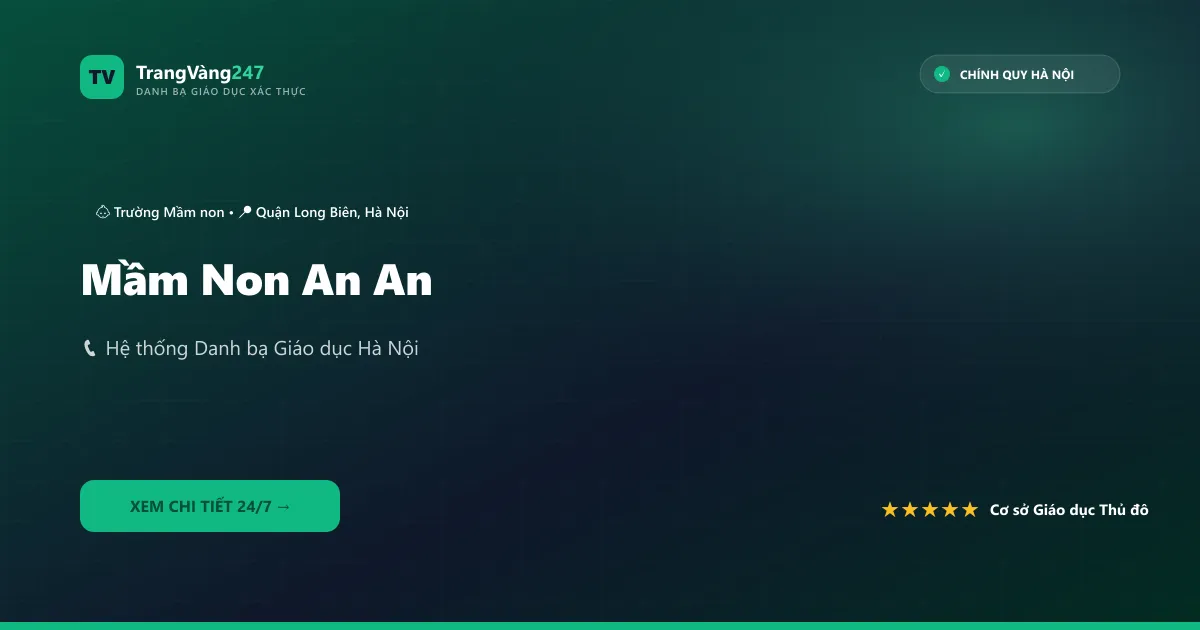 Ảnh bìa Mầm Non An An