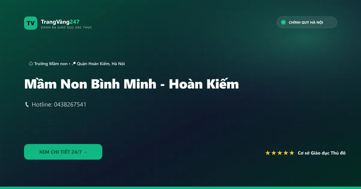 Mầm Non Bình Minh - Hoàn Kiếm