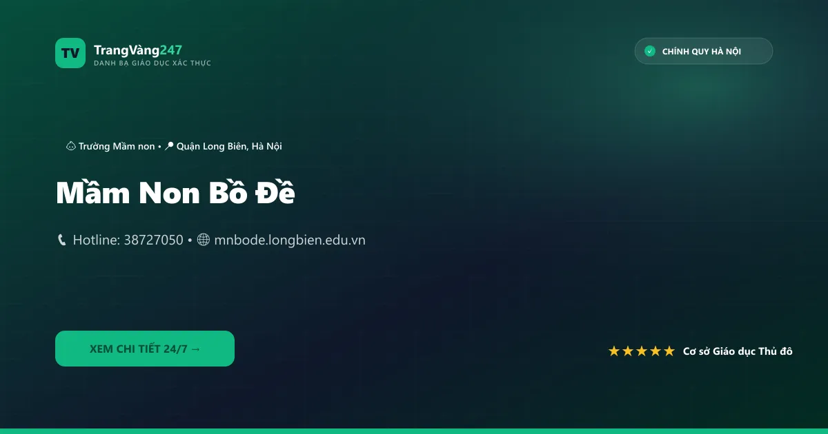 Ảnh bìa Mầm Non Bồ Đề