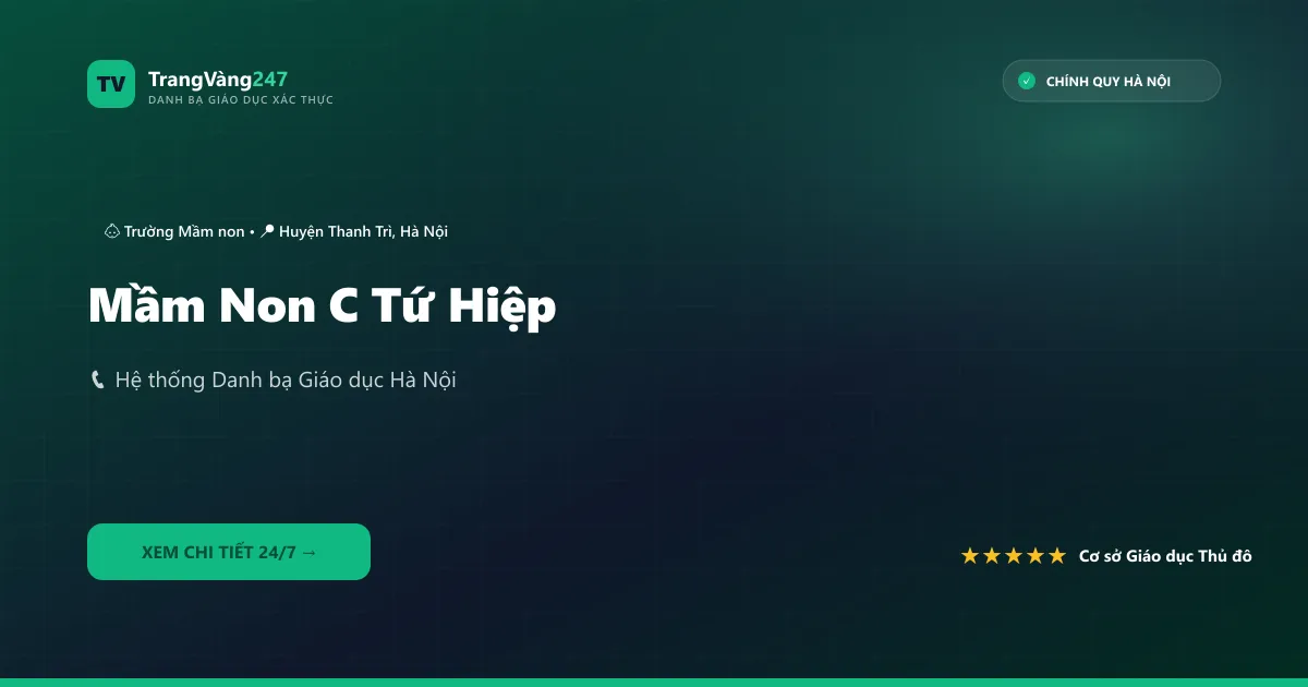 Ảnh bìa Mầm Non C Tứ Hiệp