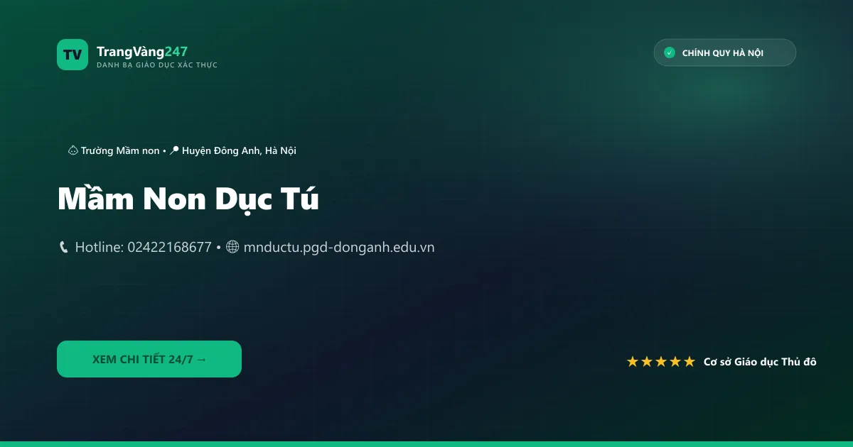 Ảnh bìa Mầm Non Dục Tú
