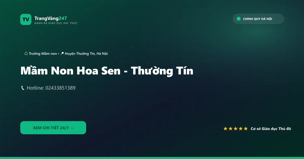 Ảnh bìa Mầm Non Hoa Sen - Thường Tín