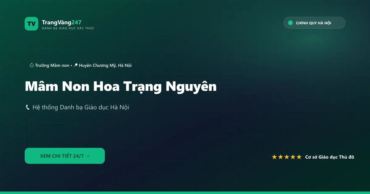 Ảnh bìa Mâm Non Hoa Trạng Nguyên