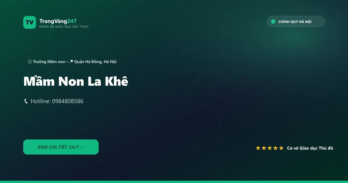 Ảnh bìa Mầm Non La Khê