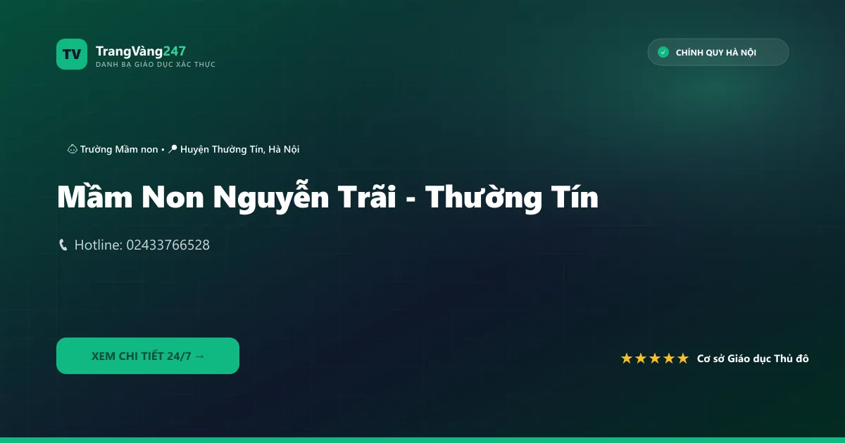 Ảnh bìa Mầm Non Nguyễn Trãi - Thường Tín