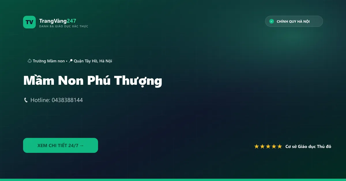 Ảnh bìa Mầm Non Phú Thượng