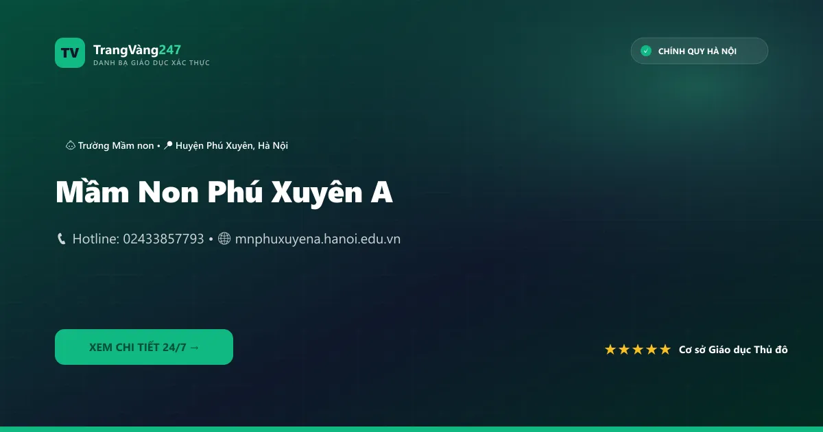 Mầm Non Phú Xuyên A