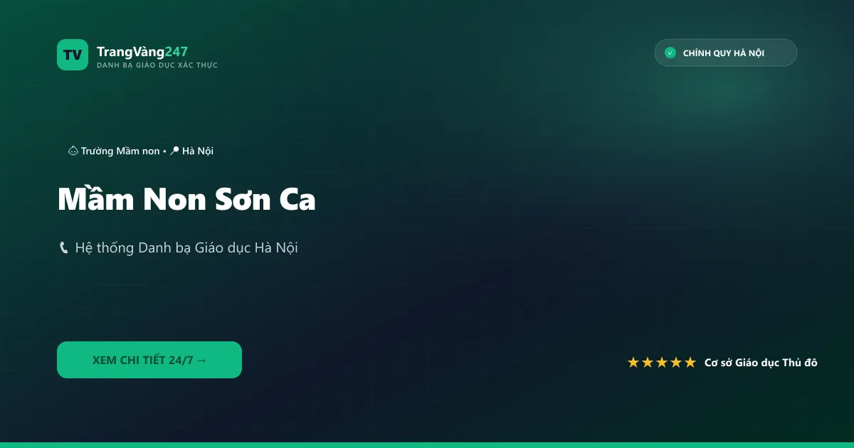 Mầm Non Sơn Ca
