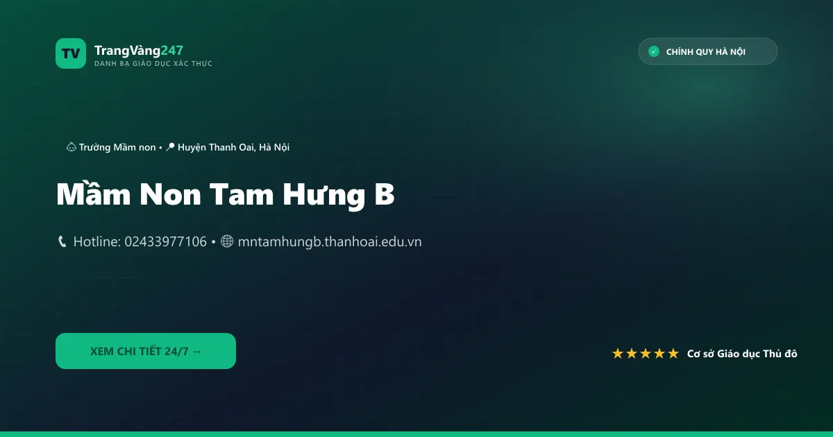 Ảnh bìa Mầm Non Tam Hưng B