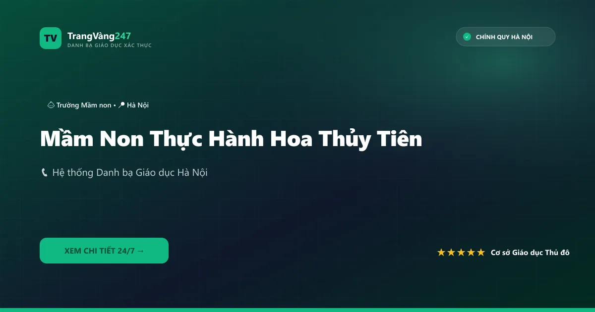 Ảnh bìa Mầm Non Thực Hành Hoa Thủy Tiên