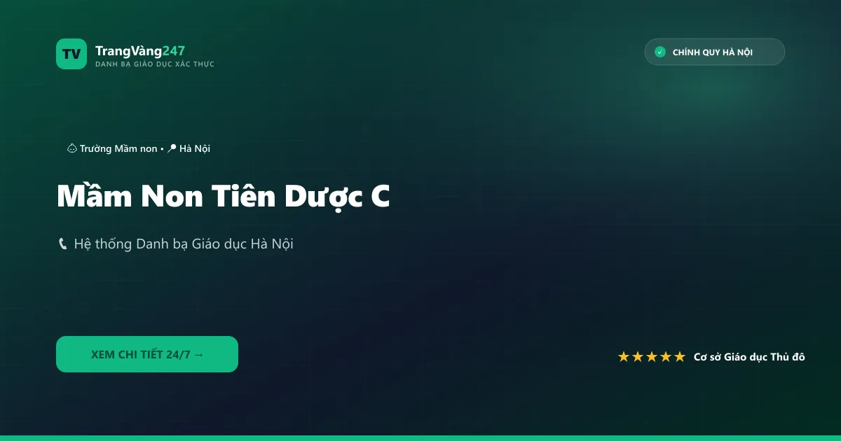Ảnh bìa Mầm Non Tiên Dược C