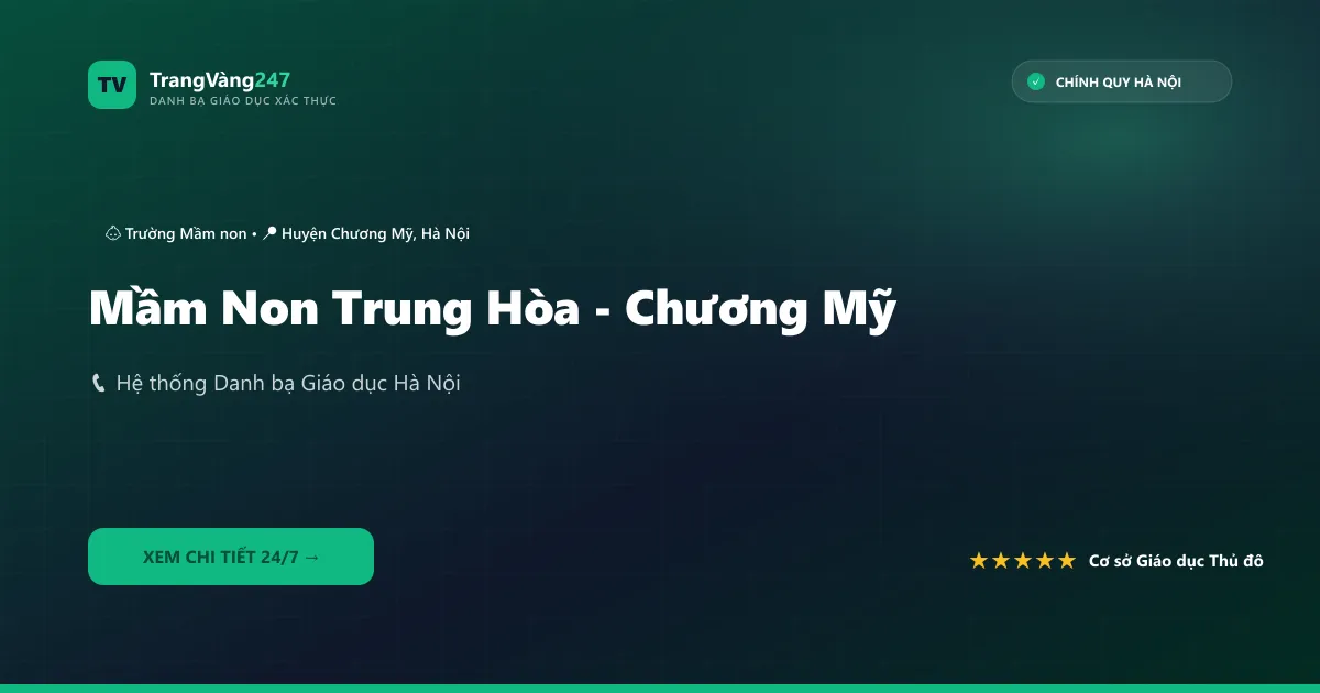 Ảnh bìa Mầm Non Trung Hòa - Chương Mỹ