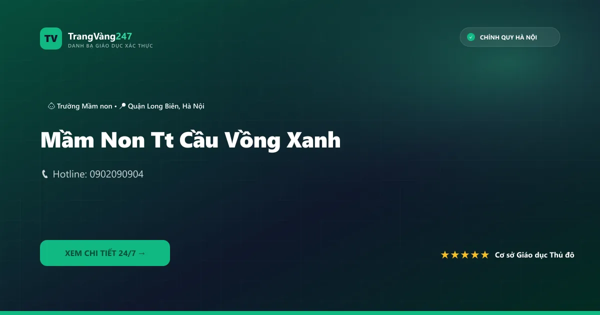 Ảnh bìa Mầm Non Tt Cầu Vồng Xanh