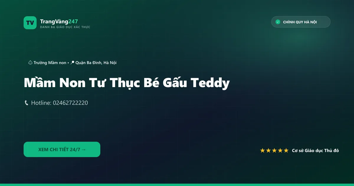 Ảnh bìa Mầm Non Tư Thục Bé Gấu Teddy