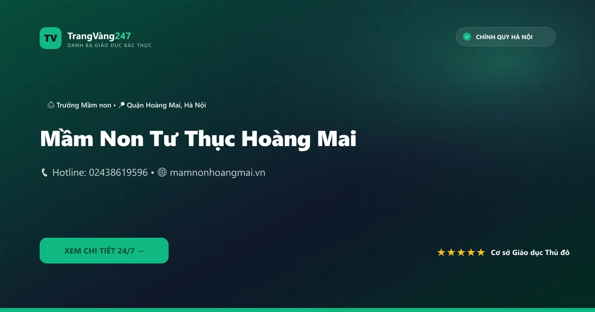 Ảnh bìa Mầm Non Tư Thục Hoàng Mai