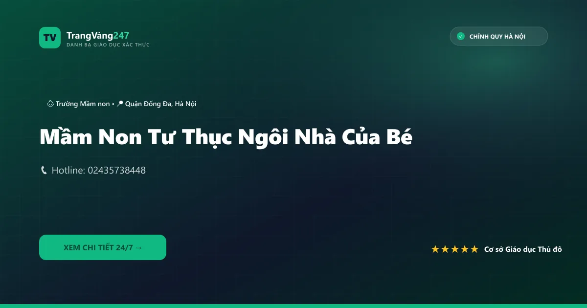 Ảnh bìa Mầm Non Tư Thục Ngôi Nhà Của Bé
