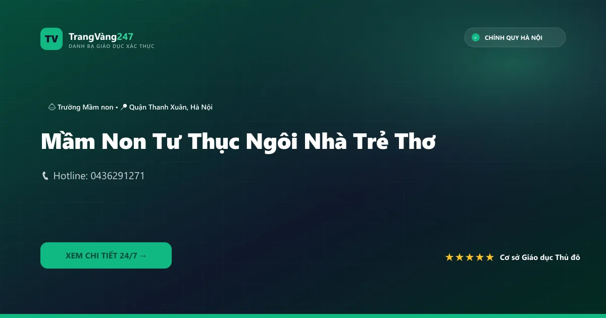Ảnh bìa Mầm Non Tư Thục Ngôi Nhà Trẻ Thơ