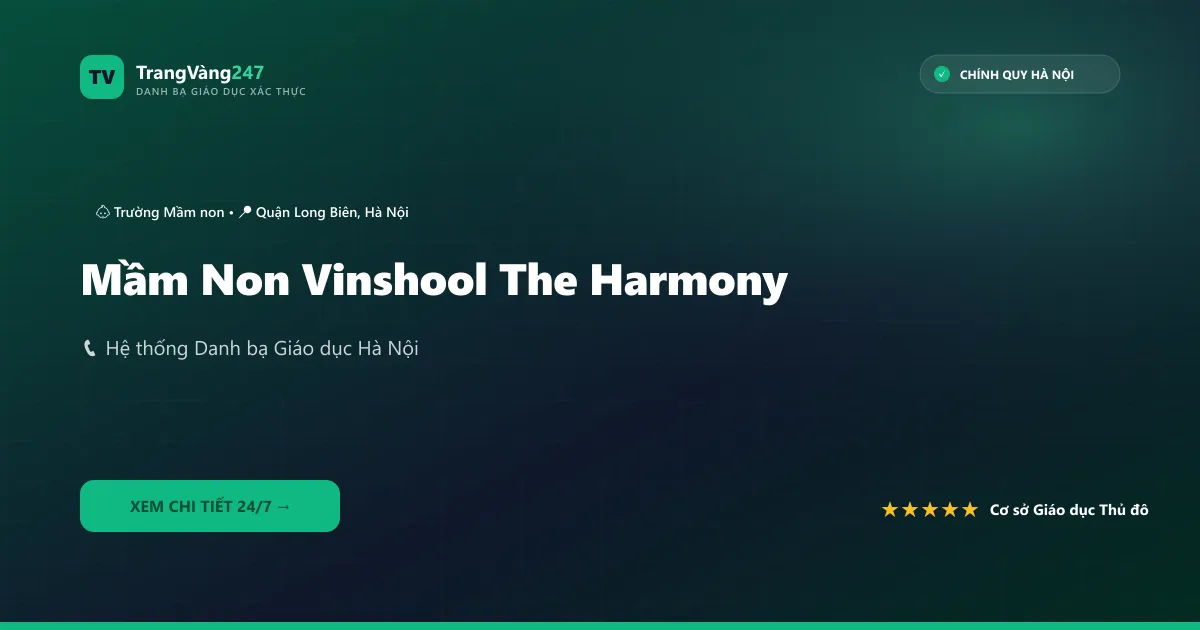 Mầm Non Vinshool The Harmony