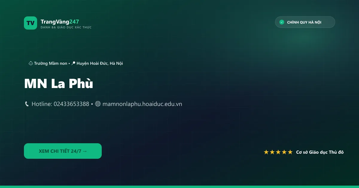 Ảnh bìa MN La Phù