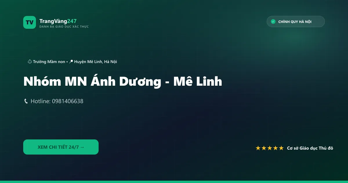 Ảnh bìa Nhóm MN Ánh Dương - Mê Linh