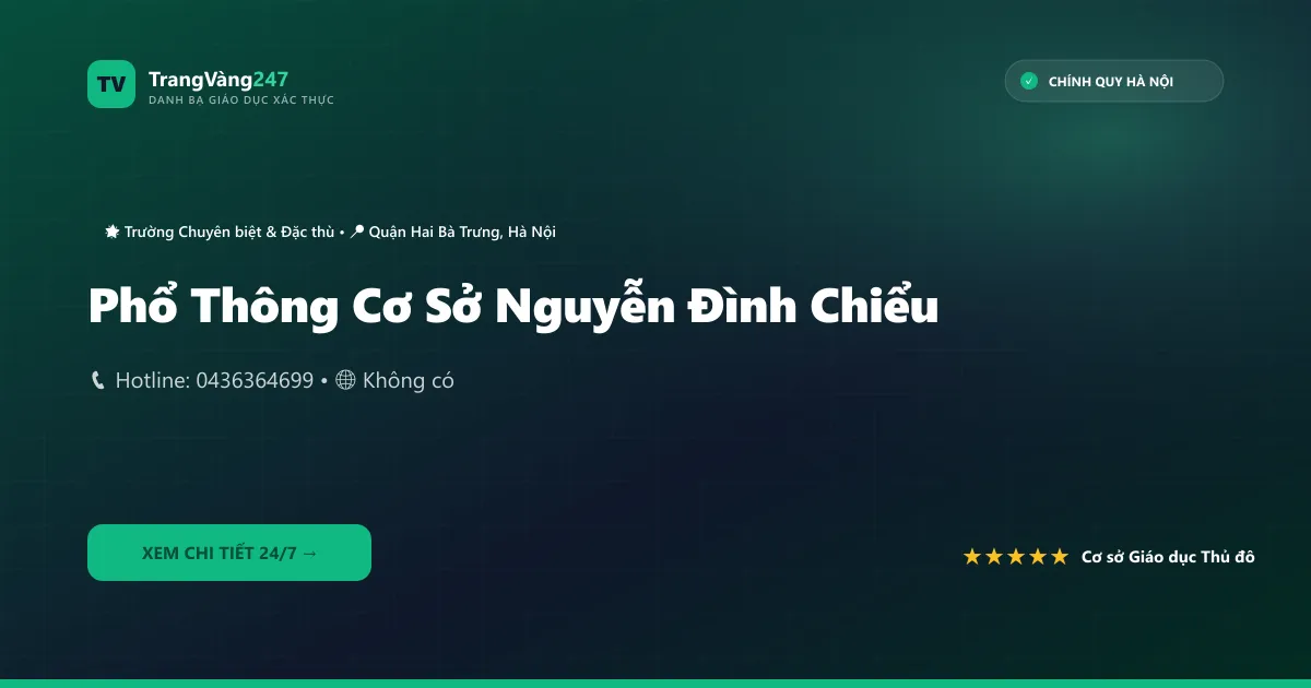 Phổ Thông Cơ Sở Nguyễn Đình Chiểu