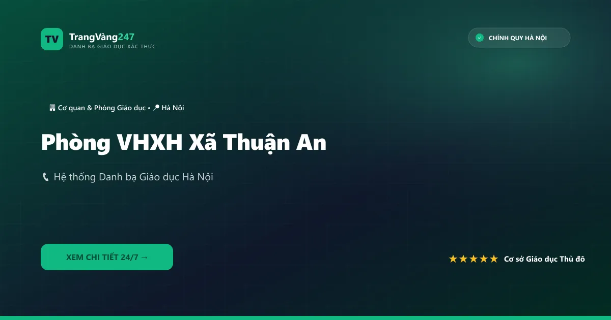 Phòng VHXH Xã Thuận An