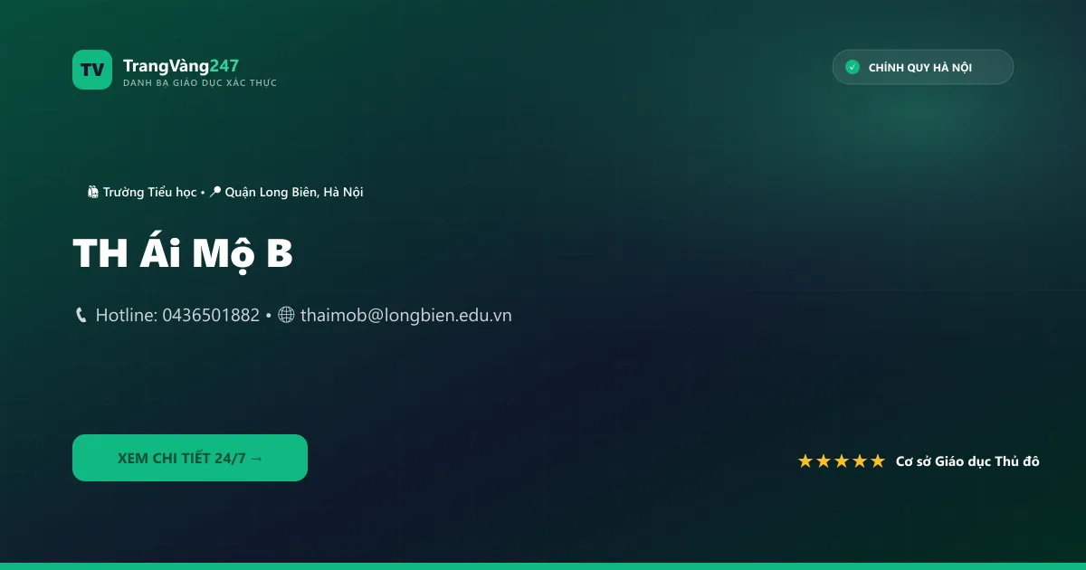 Ảnh bìa TH Ái Mộ B