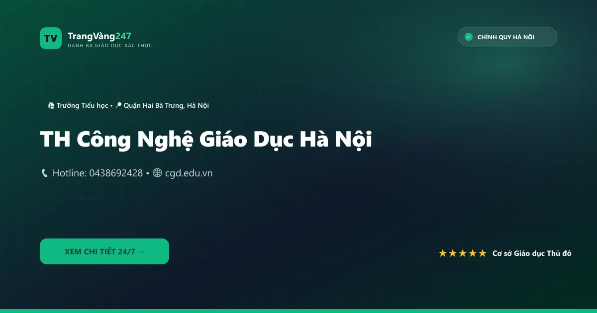 TH Công Nghệ Giáo Dục Hà Nội
