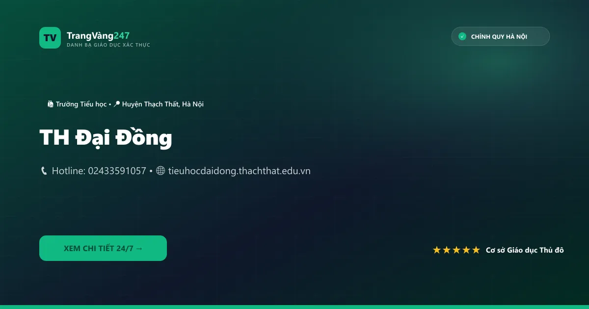 Ảnh bìa TH Đại Đồng