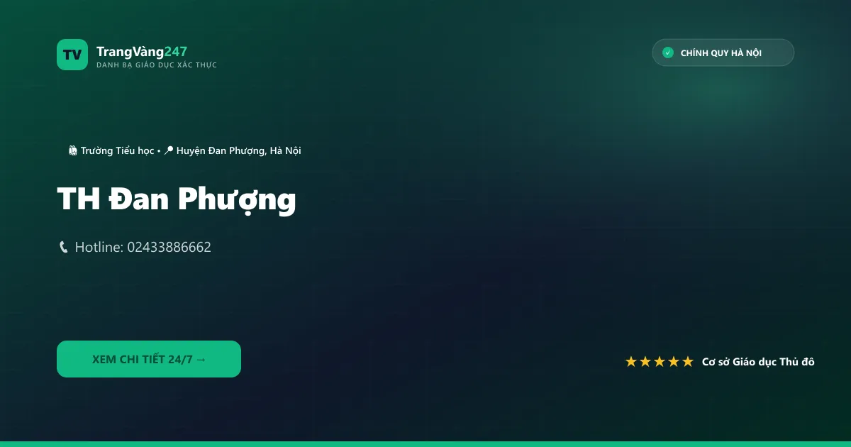 Ảnh bìa TH Đan Phượng