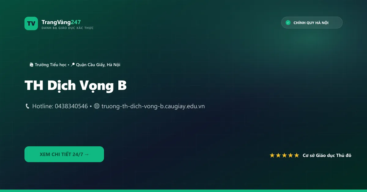 TH Dịch Vọng B